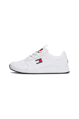 Erkek TOMMY JEANS FLEXI RUNNER Sneaker-Beyaz 