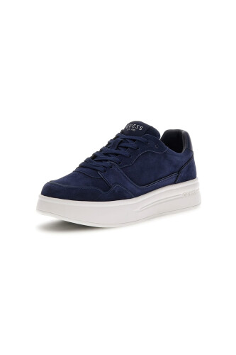 Erkek Winno Süet Deri Sneaker - Lacivert - Guess