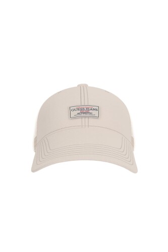 Erkek X Gj Vintage Trucker Şapka - Krem 
