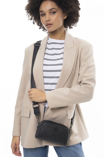 Graffiti Çapraz Çanta BNT_1072-Siyah 