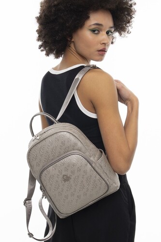 Graffiti Kadın Sırt Çantası-BNT_1064-Altın 