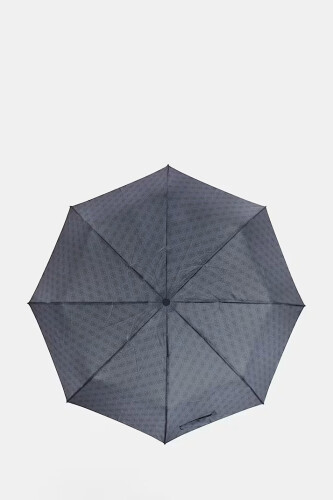 Kadın 4G Logo Monogram Desenli Otomatik Katlanır Şemsiye - Antrasit - Guess