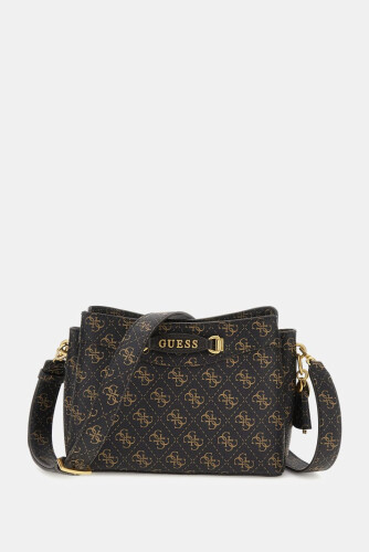 Kadın 4G Logolu Emera Mini Çapraz Çanta - Kahverengi - Guess