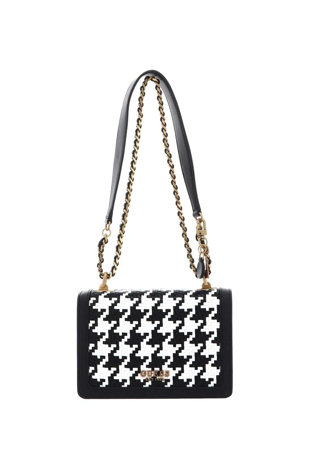 Kadın Abey Convertible Çapraz Askılı Çanta - Siyah / Beyaz 