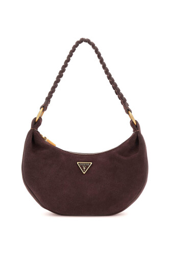 Kadın Amita Deri Omuz Çantası - Kahverengi 