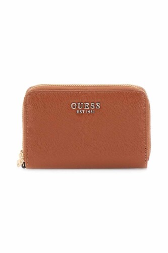 Kadın Amorette LG Medium Fermuarlı Cüzdan - Kahverengi - Guess
