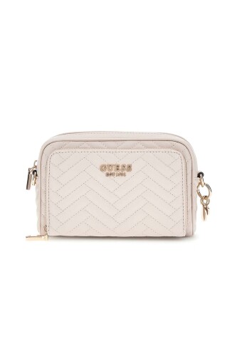 Kadın Annig Camera Bag Çapraz Çanta - Krem - Guess