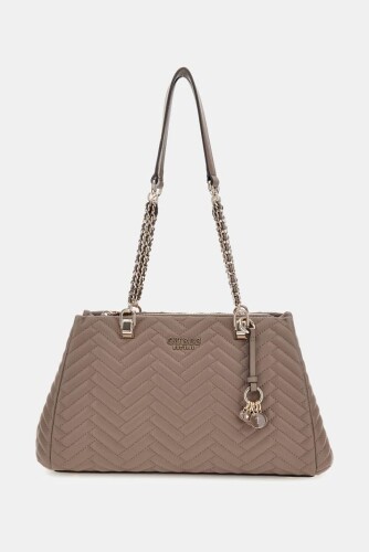 Kadın Anning Kapitoneli Shopper Çanta - Kahverengi - Guess