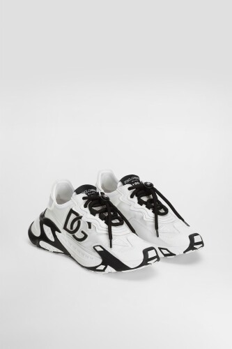 Kadın Aplike Logolu Chunky Tabanlı Sneakers - Beyaz 