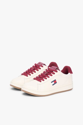 Kadın Archive '98 Bağcıklı Nappa Deri Spor Ayakkabı - Krem 