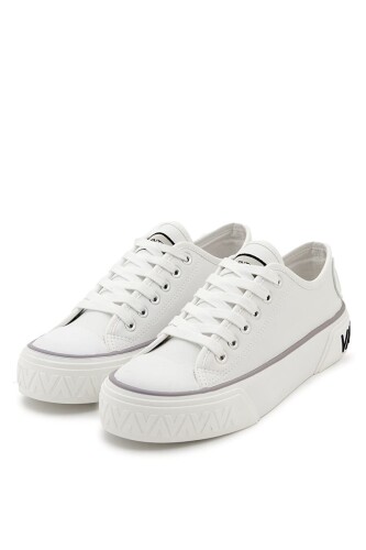 Kadın Aron Lace-Up Bağcıklı Sneakers - Beyaz 