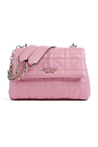 Kadın ASSIA CONVERTIBLE Kapitoneli Çapraz Çanta - Pembe - Guess