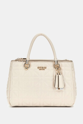 Kadın ASSIA Kapitoneli El Çantası - Krem - Guess