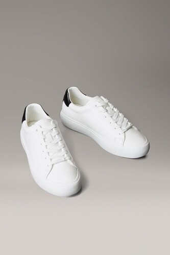 Kadın Bağcıklı Sneaker - Beyaz - Calvin Klein