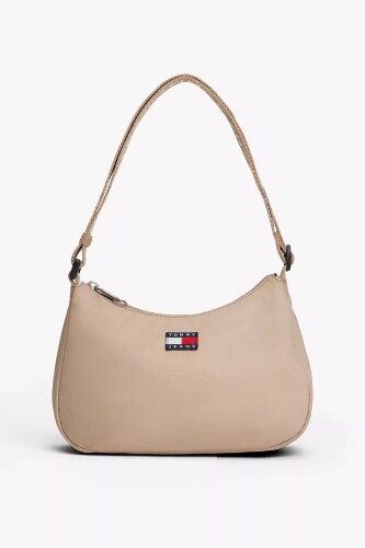 Kadın Baget Omuz Çantası - Bej - Tommy Hilfiger