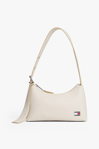 Kadın Baget Omuz Çantası - Kırık Beyaz - Tommy Hilfiger
