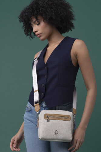 Kadın Benetton Çapraz Çanta - Bej Camel - Benetton