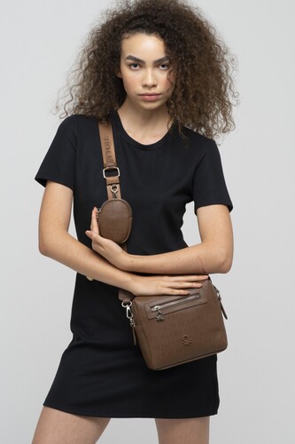 Kadın Benetton Çapraz Çanta - Kahverengi - Benetton