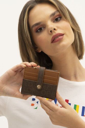Kadın Benetton Cüzdan - Kahve Taba 