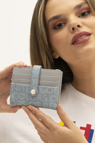 Kadın Benetton Cüzdan - Mavi Gri 