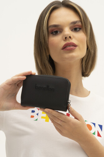Kadın Benetton Cüzdan - Siyah 