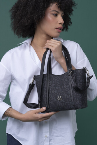 Kadın Benetton El Çantası - Siyah 
