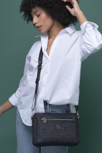 Kadın Benetton Omuz Çantası Siyah 