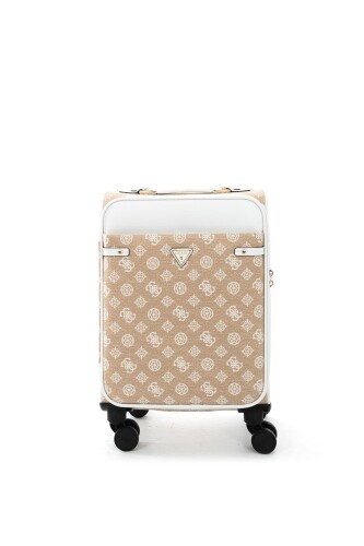 Kadın Beyza 4G ve Peony Logolu Valiz - Beyaz 