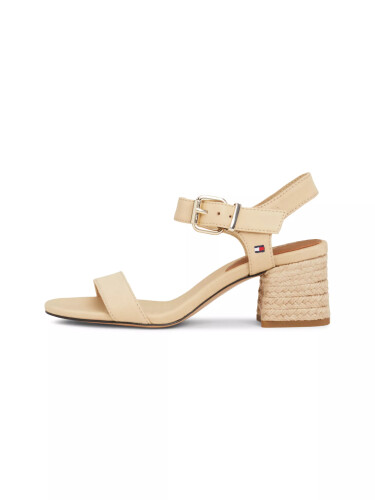 Kadın BLOCK MID HEEL SANDAL Topuklu Sandalet-Bej 