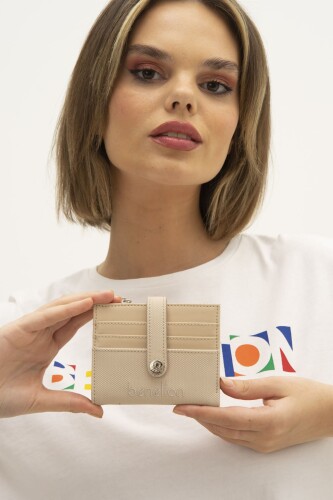 Kadın Bnt Nano Cüzdan - Bej 