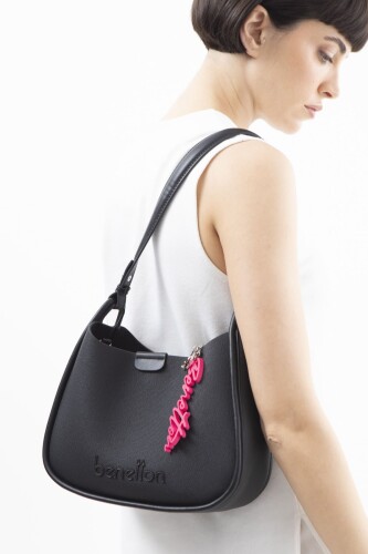 Kadın Bnt Print Kol Çantası - Siyah 