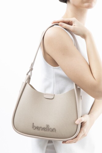 Kadın Bnt Print Kol Çantası - Ten 