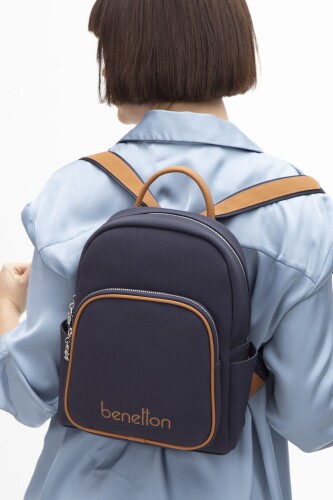 Kadın Bnt Sırt Çantası - Lacivert/Camel 