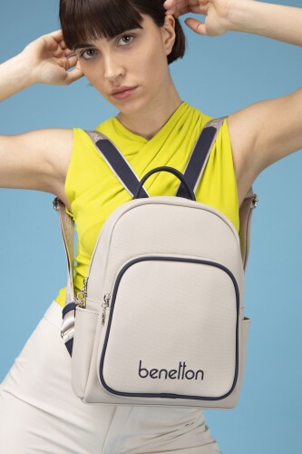 Kadın Bnt Sırt Çantası - Taş/Lacivert 