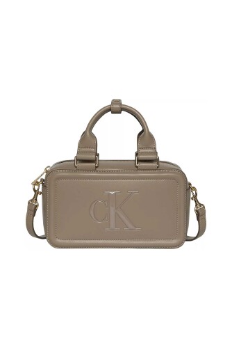 Kadın Bold Ck Elongated Mini Tote Omuz Çantası 