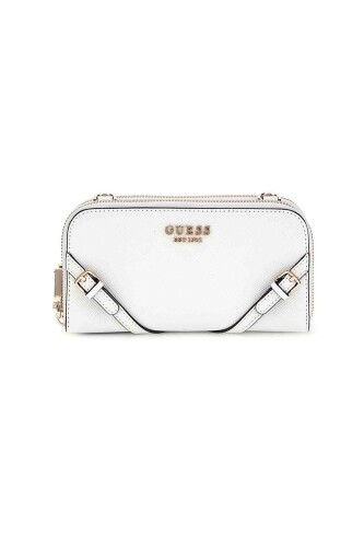 Kadın Bramine Çapraz Mini Omuz Çantası - Beyaz 