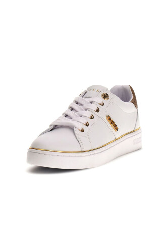 Kadın Britz Metalik Detaylı Sneaker - Beyaz - Guess