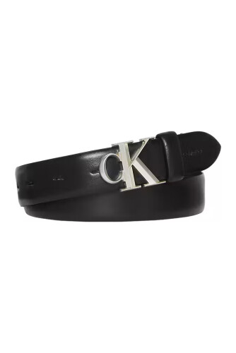 Kadın Buckle 30 Mm Logo Tokalı Kemer - Siyah 