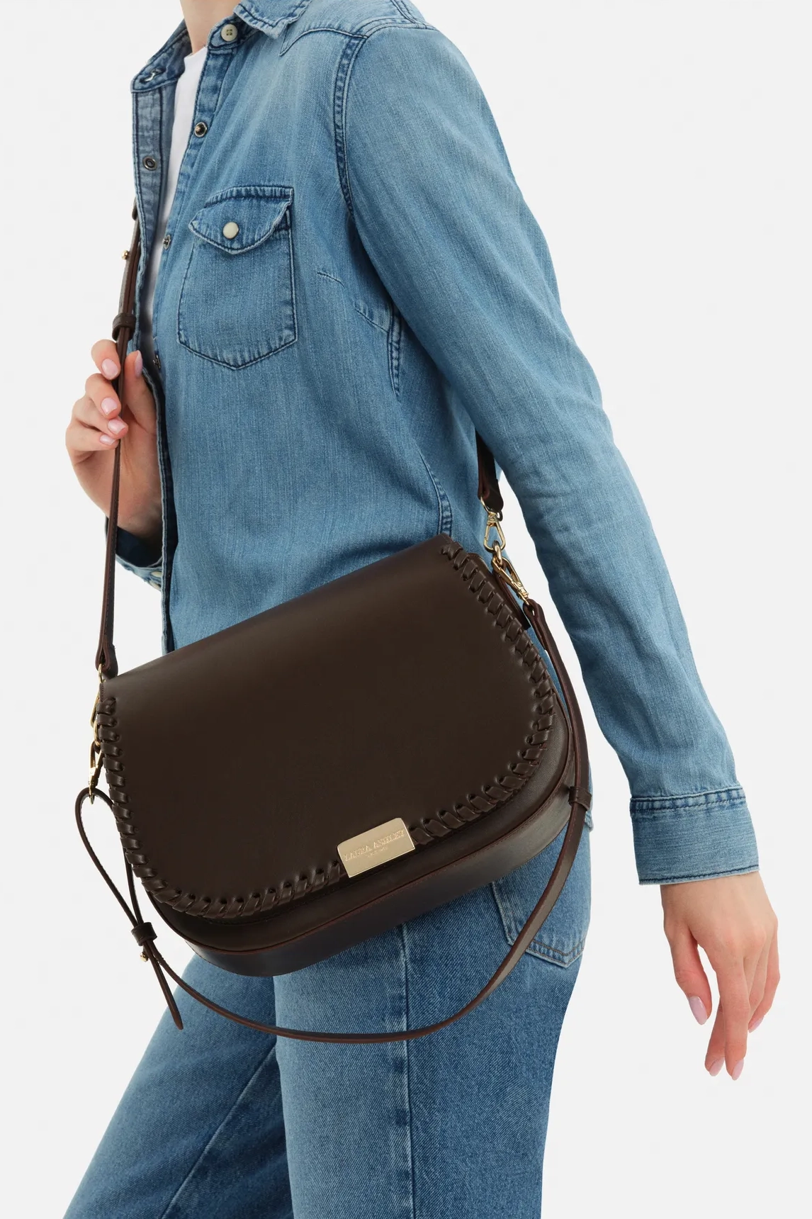 Kadın Büyük Boy Alışveriş Çantası - Koyu Kahve 