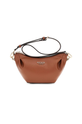 Kadın Büzgülü Detaylı Çapraz Askılı Çanta - Taba 