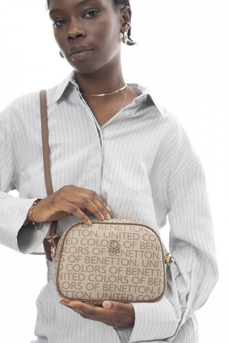 Kadın Çapraz Çanta - Vizon / Kahve - Benetton