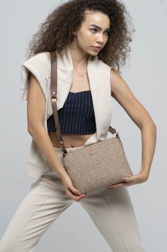 Kadın Çapraz Çanta - Vizon / Kahve - Benetton