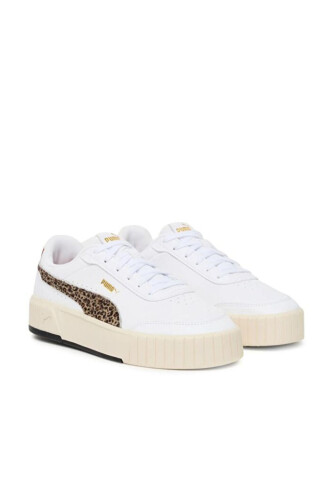 Kadın Carina Mia Animal Flair Leopar Detaylı Sneaker - Beyaz - PUMA