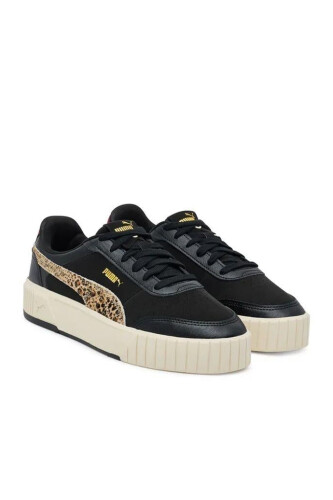 Kadın Carina Mia Animal Flair Leopar Detaylı Sneaker - Siyah 