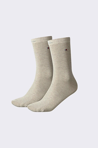 Kadın Casual Çorap 2'li Paket - Bej Melanj 