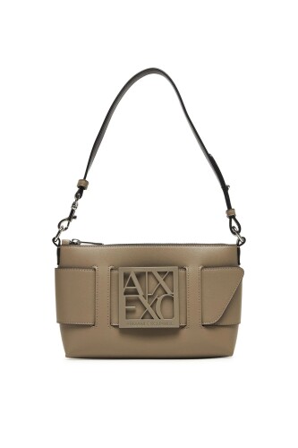 Kadın Çıkarılabilir Tokalı Omuz Çantası - Vizon - ARMANI EXCHANGE