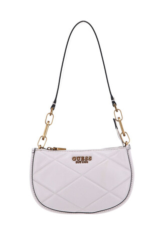 Kadın Cılıan Top Zıp Sddle Shldr El ve Omuz Çantası-Krem - Guess