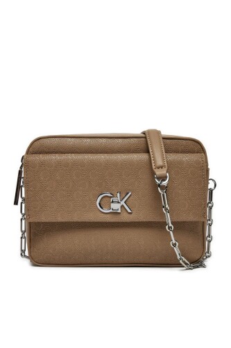 Kadın CK Camera Bag w/Pocket_Mono Omuz ÇantasI - Kahverengi 