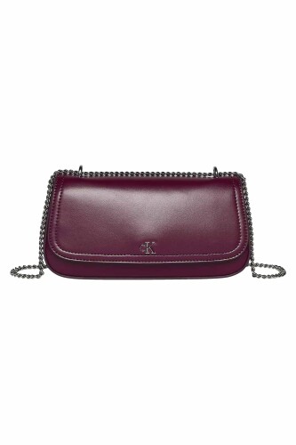 Kadın CK Convertible Chain Small Bag Omuz Çantası - Mürdüm - Calvin Klein