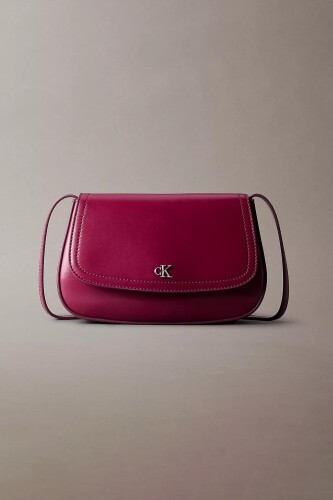 Kadın Ck Flap Camera Bag Omuz Çantası - Pembe 